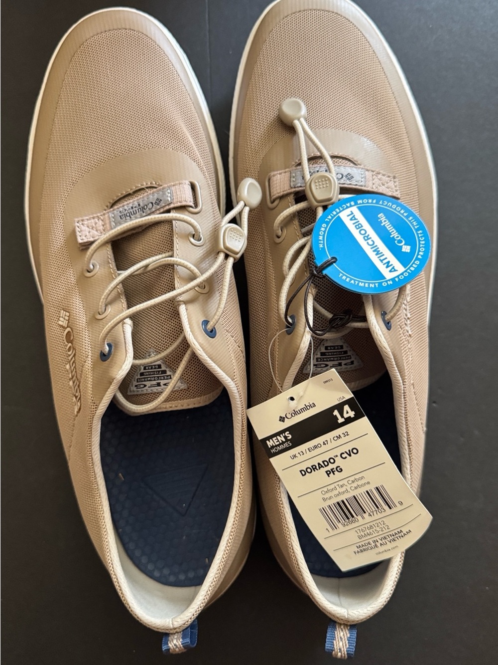 Columbia Men's Dorado CVO PFG Slip-On Boat Shoes - Beige/Tan